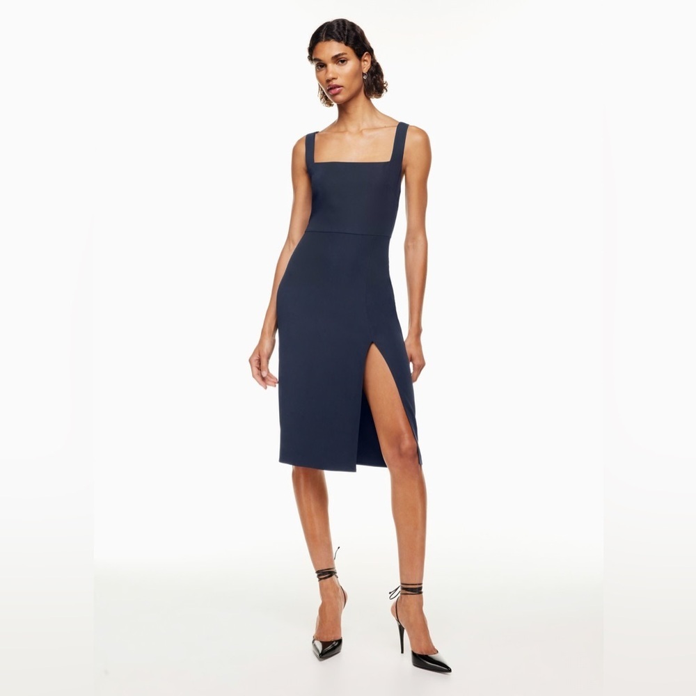 Aritzia Babaton β90s Slit Midi Dress